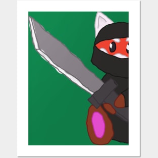 Red Panda Ninja Posters and Art